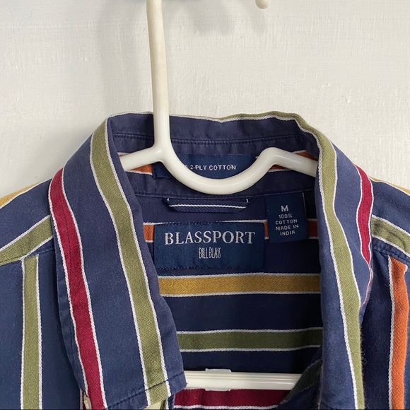 Blassport Multicolor Striped Long Sleeve Button-Up - Picture 4 of 5